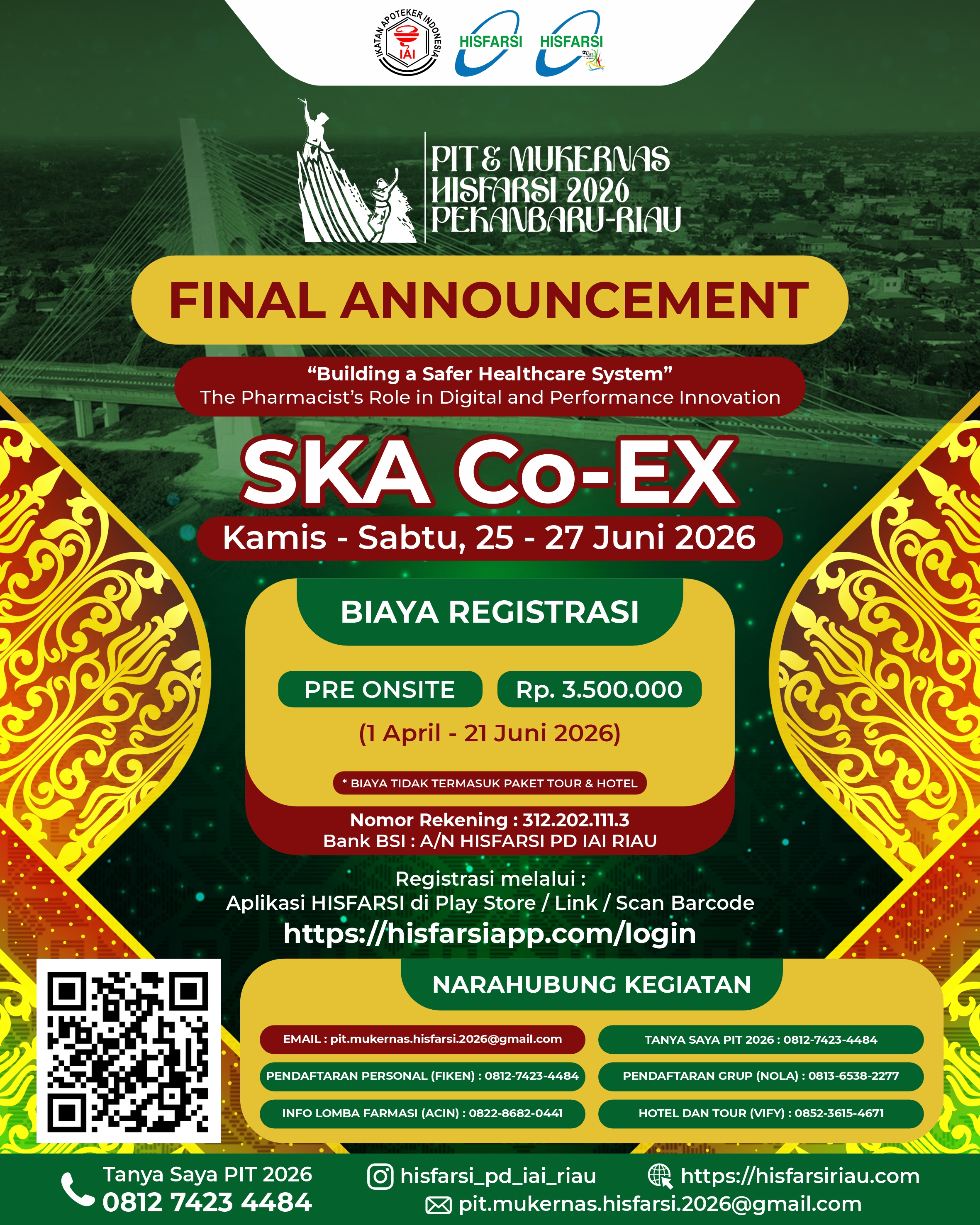 PIT & MUKERNAS HISFARSI 2026 - FINAL ANNOUNCEMENT